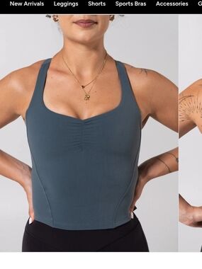 BuffBunny Enchanted Teal Karma Tank NWT
